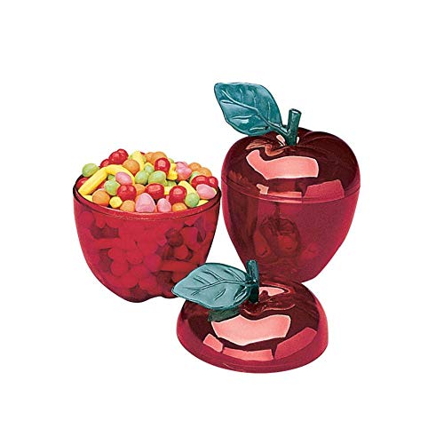 Product Cover Red Apple Container for Favors (Set of 12) - Teacher Supplies
