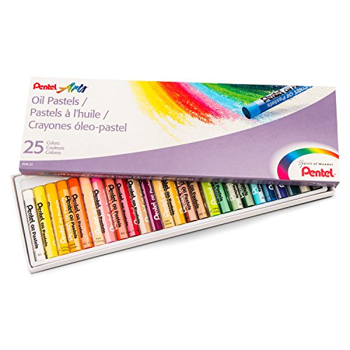 Product Cover Pentel Arts Oil Pastel Set, 5/16 x 2-7/16 Inch, Assorted Colors, Set of 25