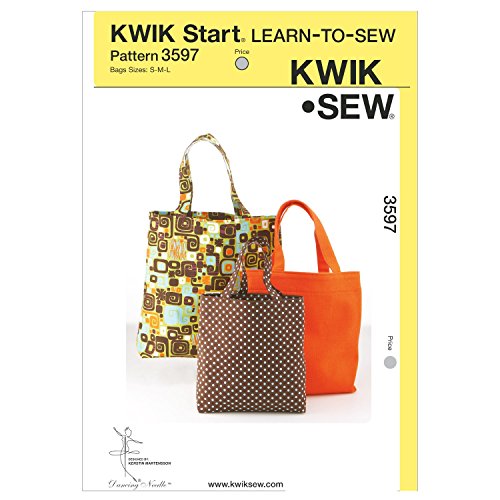 Product Cover Kwik Sew K3597 Bags Sewing Pattern, Size S-M-L