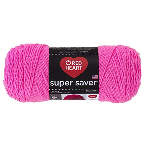 Product Cover Red Heart E300.0722 Super Saver Economy Yarn, Pretty ?n Pink