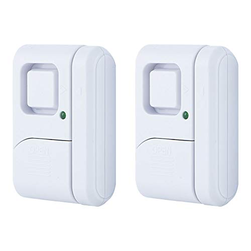 Product Cover GE Personal Security Window/Door Alarm, 2-Pack, DIY Home Protection, Burglar Alert, Wireless Alarm, Off/Chime/Alarm, Easy Installation, Ideal for Home, Garage, Apartment, Dorm, RV and Office, 45115