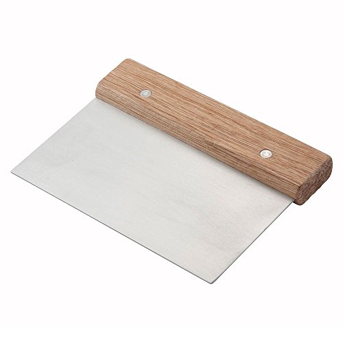 Product Cover Winco Winware Stainless Steel Dough Scraper with Wood Handle