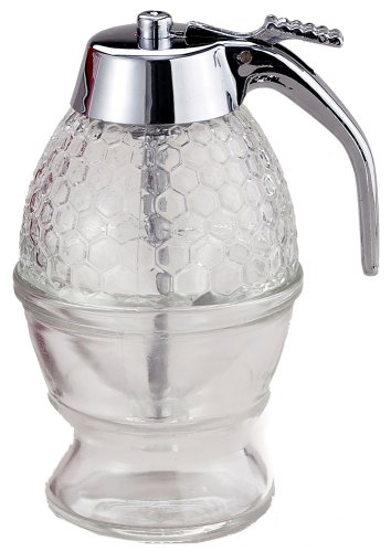 Product Cover Mrs. Anderson's Baking Syrup Honey Dispenser, Glass with Storage Stand, 8-Ounce Capacity
