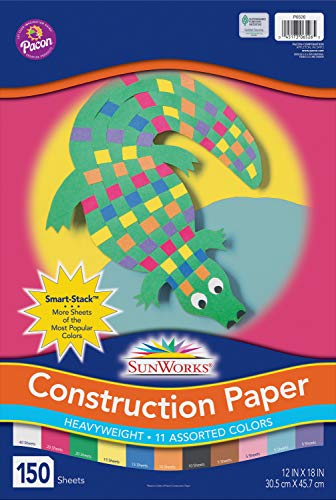Product Cover SunWorks Construction Paper, 11 Assorted Colors, 12