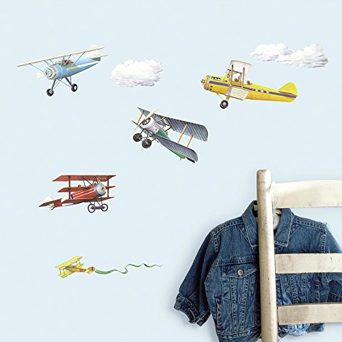 Product Cover RoomMates RMK1197SCS Vintage Planes Peel and Stick Wall Decals