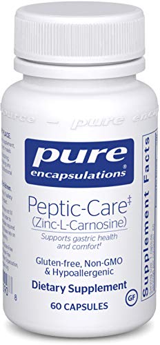 Product Cover Pure Encapsulations - Peptic-Care (Zinc-L-Carnosine) - Hypoallergenic Supplement Provides Antioxidant Support for Overall Gastric Health and Comfort* - 60 Capsules