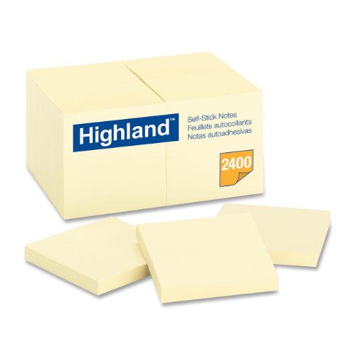 Product Cover Highland Notes, 3 x 3-Inches, Yellow, 24-Pads/Pack