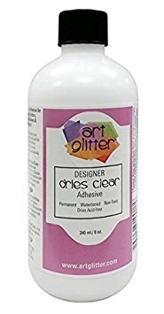 Product Cover Art Institute Glitter Refill Bottle, 8 oz - Single Pack, 4336846143 Dries Clear Adhesive Glue 8 Ounce (Flat Cap) Re