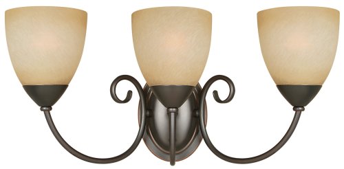Product Cover Hardware House 543850 Berkshire 20-1/4-Inch by 8-3/4-Inch Bath/Wall Lighting Fixture, Classic Bronze