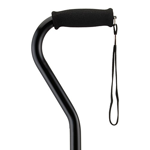 Product Cover NOVA Cane with Offset Handle and Strap, Black
