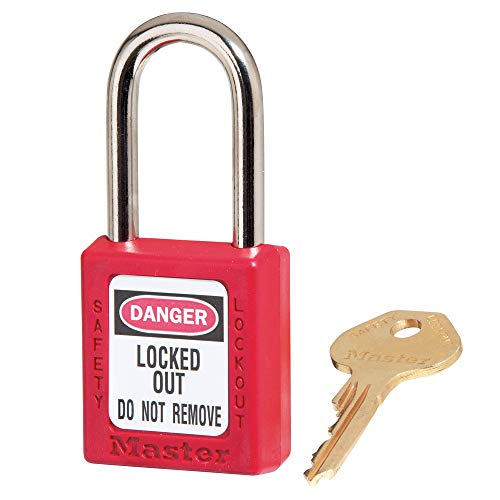 Product Cover Master Lock 410RED Lockout Tagout Safety Padlock Red