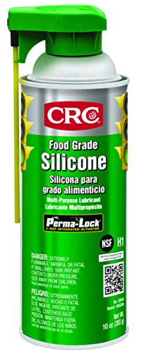 Product Cover CRC 03040 Food Grade Silicone Lubricant, (Net Weight: 10 oz) 16oz Aerosol , Clear/White