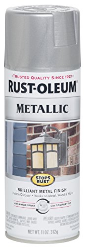 Product Cover Rust-Oleum 7271830 Stops Rust Metallic Spray Paint, 11 oz, Silver
