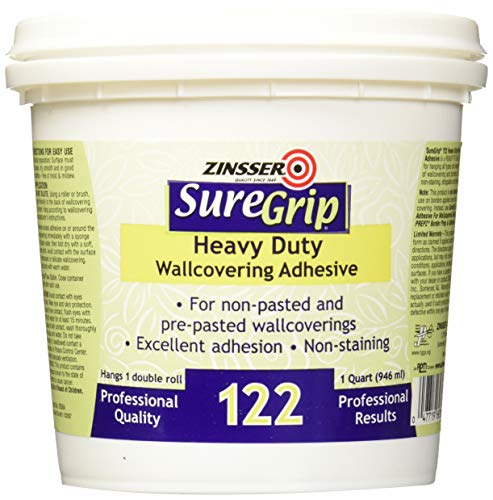 Product Cover Rust-Oleum Clear 69384 1-Quart SureGrip 122 Heavy Duty Strippable Wallpaper Adhesive, 1 Pack