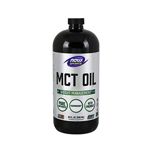Product Cover NOW Sports Nutrition, MCT (Medium-chain triglycerides)Oil 14 g, Weight Management, Liquid, 32-Ounce