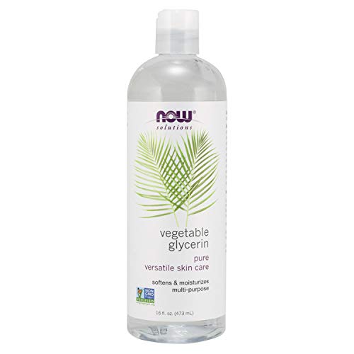 Product Cover Now Solutions, Vegetable Glycerin, 100% Pure, Versatile Skin Care, Softening and Moisturizing, 16-Ounce