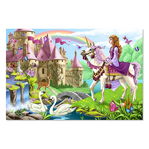 Product Cover Melissa & Doug Fairy Tale Castle Floor Puzzle (Easy-Clean Surface, Promotes Hand-Eye Coordination, 48 Pieces, 24