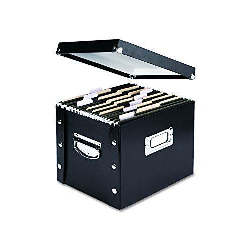 Product Cover Snap-N-Store Letter-Size File Box, Black (SNS01533)