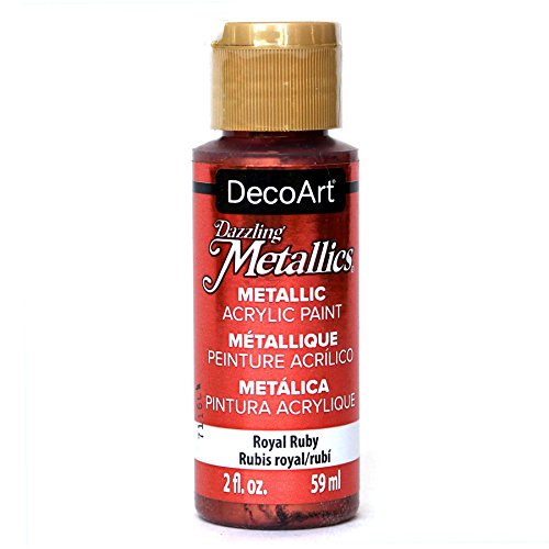 Product Cover DecoArt Dazzling Metallics 2-Ounce Royal Ruby Acrylic Paint