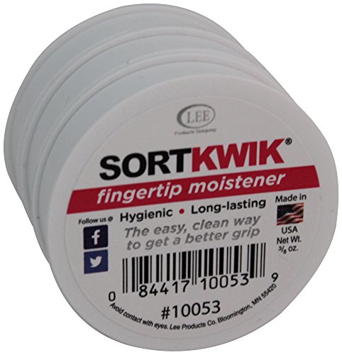 Product Cover LEE 10053 Sortkwik Fingertip Moisteners, 3/8 oz, Pink (Pack of 3)