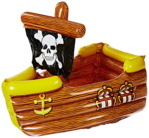 Product Cover Inflatable Pirate Ship Cooler (holds apprx 72 12-Oz cans) Party Accessory  (1 count) (1/Pkg)