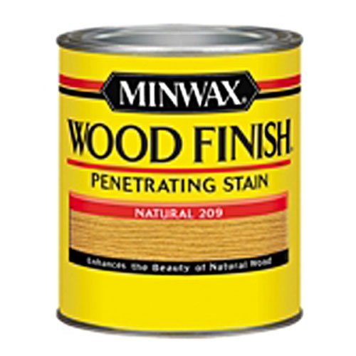 Product Cover Minwax 22090 1/2 Pint Wood Finish Interior Wood Stain, Natural