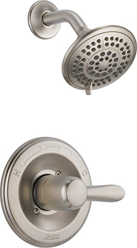 Product Cover DELTA (FAUCETS) Lahara 14 Series Single-Function Shower Trim Kit with 5-Spray Touch-Clean Shower Head, Stainless T14238-SS (Valve Not Included)