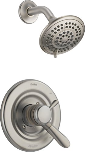 Product Cover Delta Faucet Lahara 17 Series Dual-Function Shower Trim Kit with 5-Spray Touch-Clean Shower Head, Stainless T17238-SS (Valve Not Included)