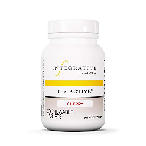 Product Cover Integrative Therapeutics - B12-Active - Fast-Absorbing Methylcobalamin - Cherry Flavor - 30 Chewable Tablets