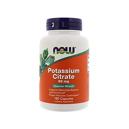 Product Cover NOW Supplements, Potassium Citrate, 180 Veg Capsules
