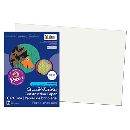 Product Cover SunWorks Construction Paper, White,  12