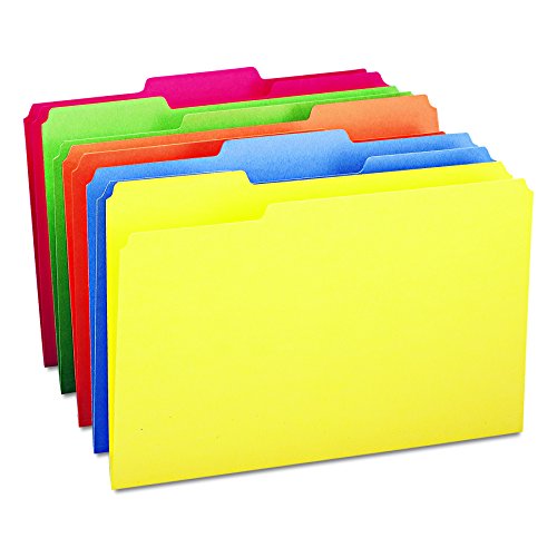 Product Cover Smead Folder, Legal, 11 Point, 1/3 Cut Tab, Assorted Colors, 100 per Box (16943)