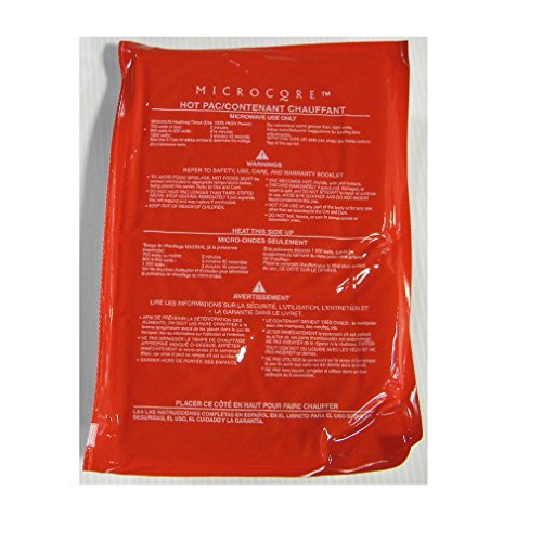Product Cover Vesture Hot Pack-Replacement Microcore Pac for Casserole Carriers (Red Pack For Microwave Heating)