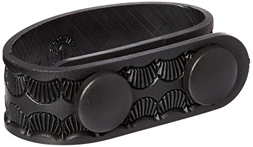 Product Cover Uncle Mike's Mirage Basketweave Duty Keepers Molded Snap Close Belt (2 1/4-Inch, Black, Set of 4)