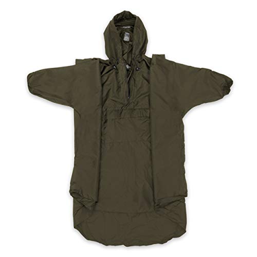 Product Cover Snugpak Patrol Poncho, Waterproof, One Size, Lightweight, Suitable for Hiking, Camping, and Hunting, Olive