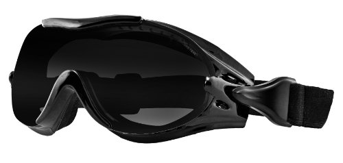 Product Cover Bobster Phoenix OTG Interchangeable Goggles, Black Frame/3 Lenses (Smoked, Amber and Clear)