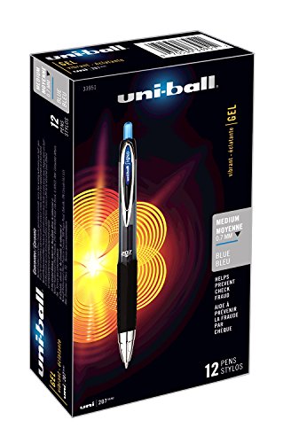 Product Cover Signo Gel 207 Roller Ball Retractable Gel Pen, Blue Ink, 0.7MM, Dozen