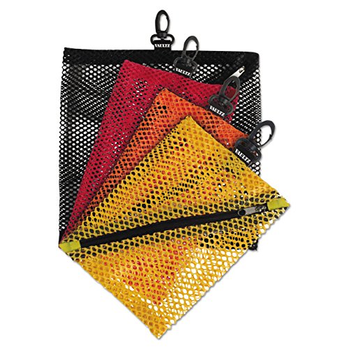 Product Cover Vaultz Mesh Storage Bags, Assorted Colors and Sizes, 4 Bags (VZ01211)