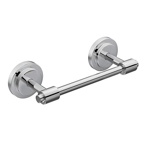 Product Cover Moen DN0708CH Iso Collection Double Post Modern Pivoting Toilet Paper Holder, Chrome