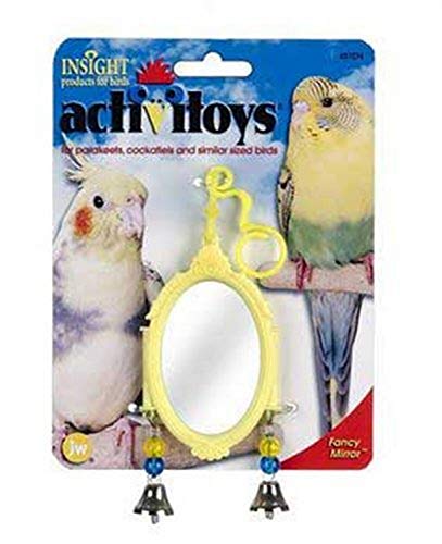 Product Cover JW Pet Company Activitoy Fancy Mirror Small Bird Toy, Colors Vary