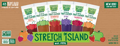 Product Cover Stretch Island Fruit Leather Snacks Variety Pack, 0.5 Ounce, Pack of 48