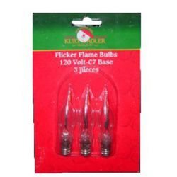 Product Cover Kurt Adler C7 Flicker Flame Replacement Bulbs For UL0702 and UL0740 - 3 Pieces