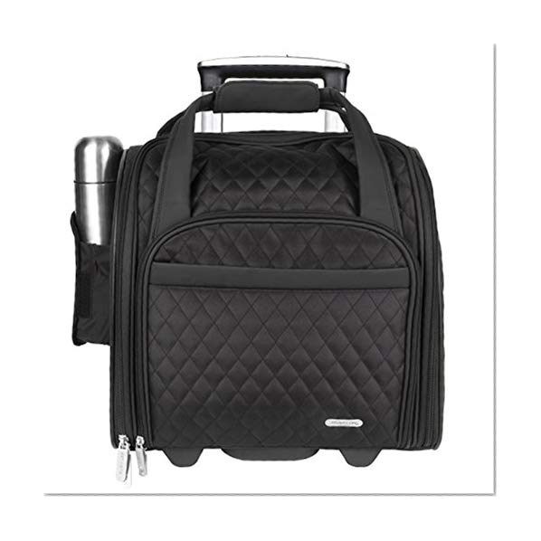 Product Cover Travelon Wheeled Underseat Carry-On with Back-Up Bag, Black, One Size