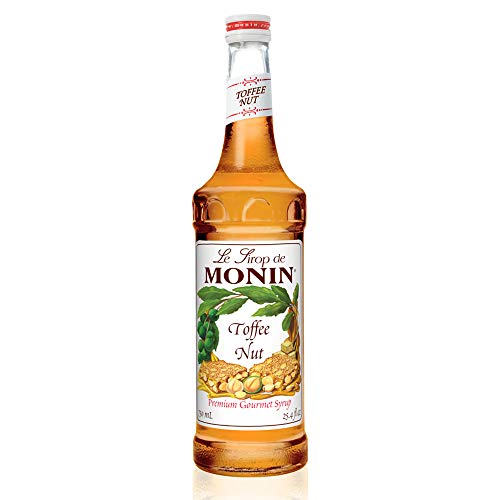 Product Cover Monin - Toffee Nut Syrup, Bold and Buttery, Great for Coffee and Desserts, Gluten-Free, Vegan, Non-GMO (750 Milliliters)