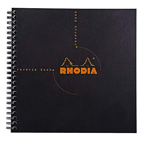 Product Cover Rhodia Graph Reverse Standard Notebook, One Notebook, Black