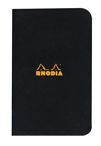 Product Cover Rhodia Slim Staplebound Notebooks - Graph 48 sheets - 3 x 4 3/4 in. - Black cover