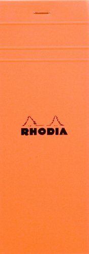 Product Cover Rhodia Staplebound Notepads - Graph 80 sheets - 3 x 8 1/4 in. - Orange cover