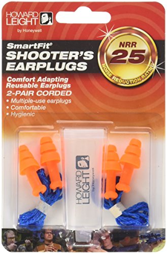 Product Cover Howard Leight by Honeywell SmartFit Corded Reusable Shooting Earplugs, 2-Pairs (R-01520)