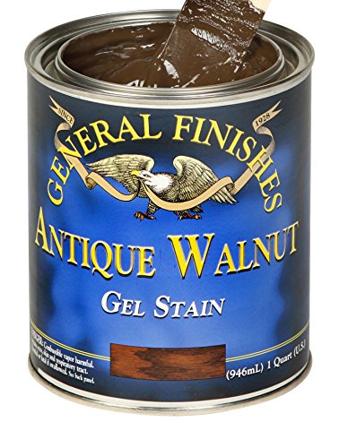 Product Cover General Finishes AQ Gel Stain, 1 quart, Antique Walnut