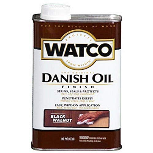 Product Cover Watco 65351 Danish Oil Wood Finish, Pint, Black Walnut